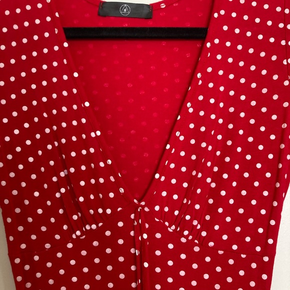 Misguided red and white polka dot dress - Picture 3 of 4